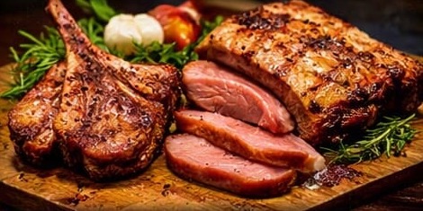 Lamb chops and roast lamb